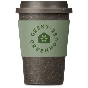 Kooshty Brown Bean Plastic Double-Wall Tumbler – 400ml in Sage