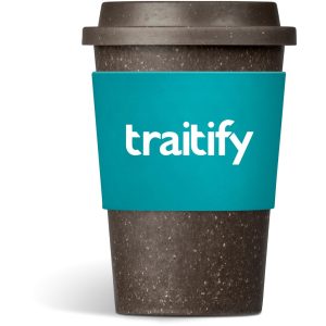 Kooshty Brown Bean Plastic Double-Wall Tumbler – 400ml in Turquoise