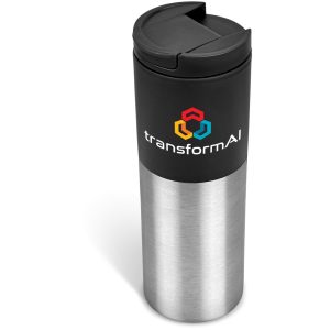 Kooshty Typhoon Stainless Steel & Plastic Double-Wall Tumbler - 450ml in Black