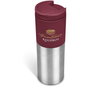 Kooshty Typhoon Stainless Steel & Plastic Double-Wall Tumbler - 450ml in Maroon