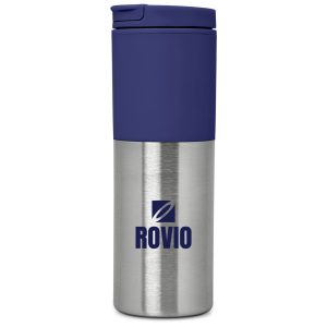 Kooshty Typhoon Stainless Steel & Plastic Double-Wall Tumbler - 450ml in Navy