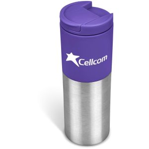 Kooshty Typhoon Stainless Steel & Plastic Double-Wall Tumbler - 450ml in Purple