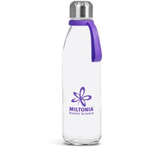 Kooshty Loopy Glass Water Bottle - 650ml in Purple