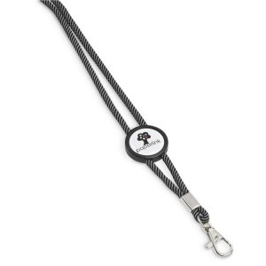 Altitude Candystripe Dome Lanyard in Grey