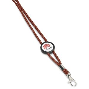 Altitude Candystripe Dome Lanyard in Red