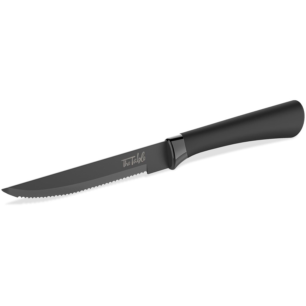 Serendipio Dolan Steak Knife Set – Black