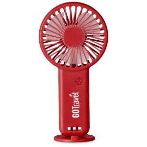 Altitude Celestia Rechargeable Handheld Mini Fan in Red