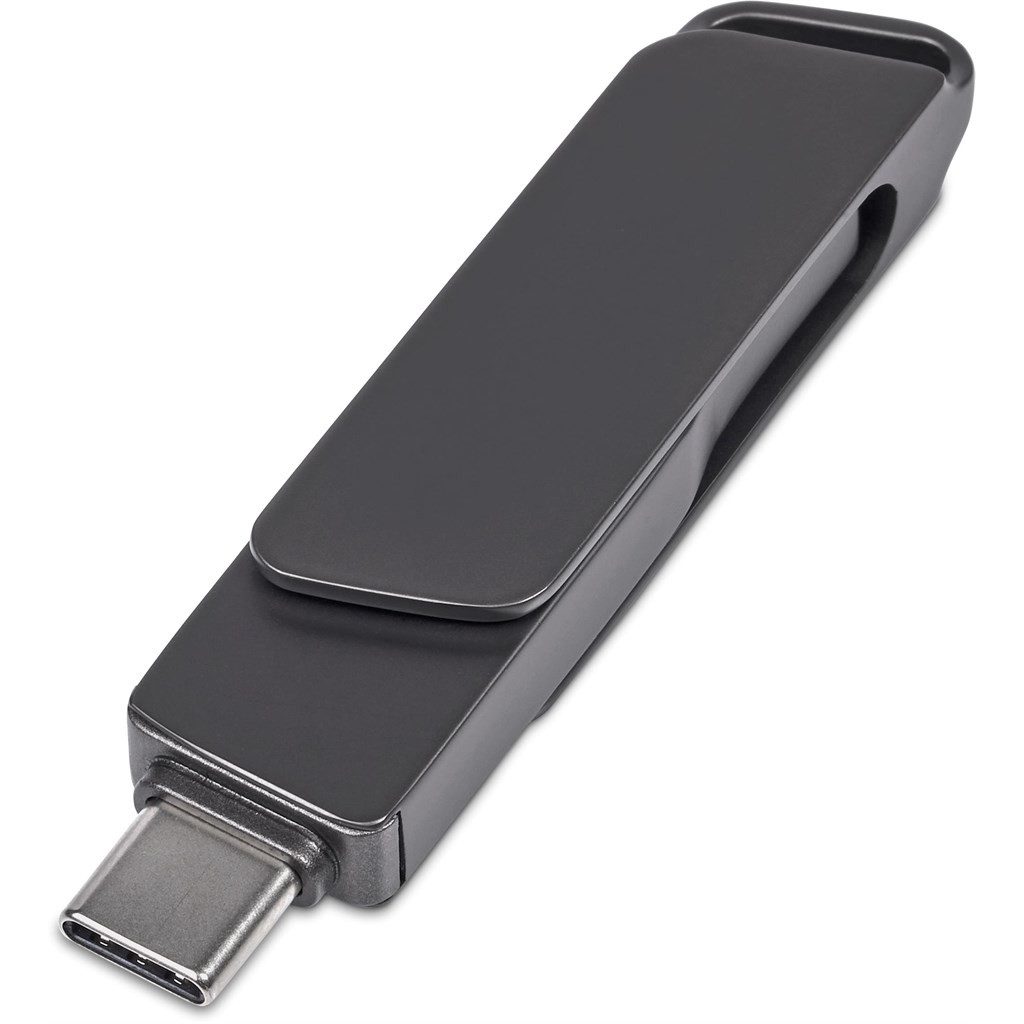 Alex Varga Atraxia Dual Flash Drive – 64GB – Gun Metal