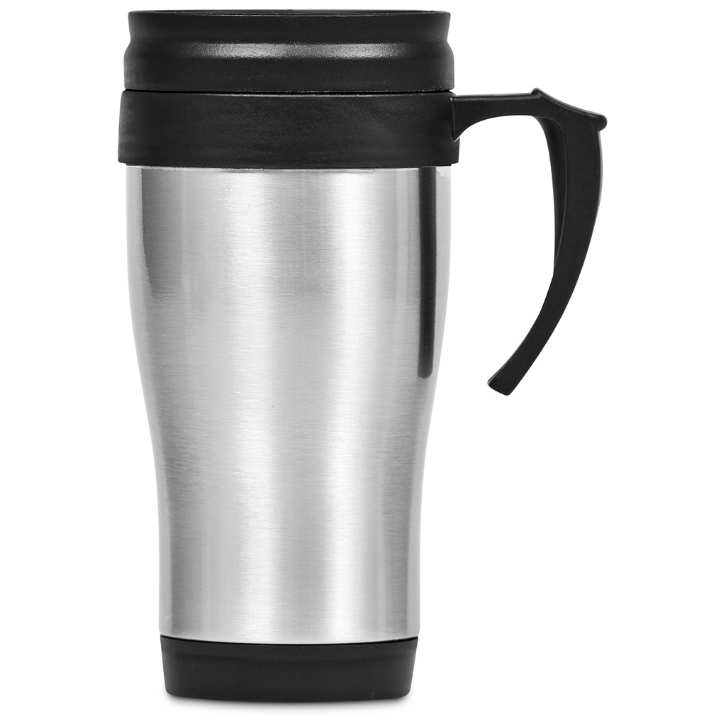 Altitude Arabica Stainless Steel & Plastic Double-Wall Mug - 450ml – Silver