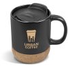 Serendipio Sienna Cork & Ceramic Coffee Mug - 340ml - Black