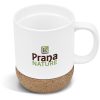 Serendipio Sienna Cork & Ceramic Coffee Mug - 340ml - Solid White