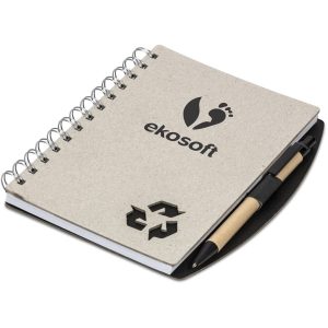 Altitude Bonaire Midi Notebook & Pen in Black