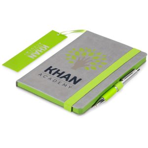 Altitude Colourblock A5 Soft Cover Notebook in Lime