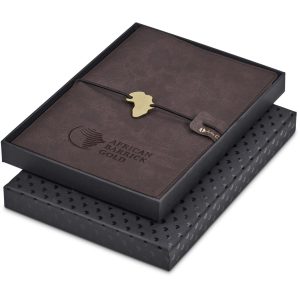 Andy Cartwright Afrique Cowskine A5 Soft Cover Notebook in Brown