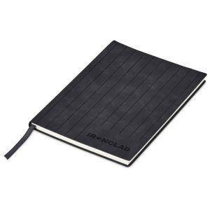 Altitude Pinstripe A5 Soft Cover Notebook in Black