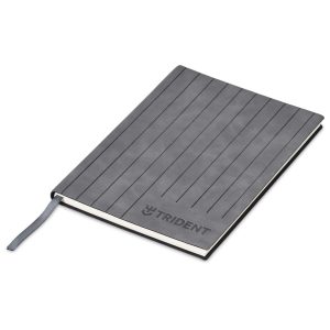 Altitude Pinstripe A5 Soft Cover Notebook in Grey
