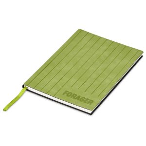 Altitude Pinstripe A5 Soft Cover Notebook in Lime