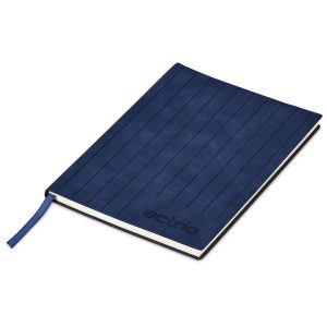 Altitude Pinstripe A5 Soft Cover Notebook in Navy
