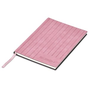 Altitude Pinstripe A5 Soft Cover Notebook in Pink