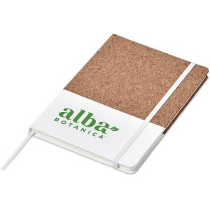 Okiyo Denki Cork A5 Hard Cover Notebook in Solid White