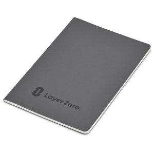 Okiyo Emika FSC Certified Paper A5 Soft Cover Notebook in Dark Grey