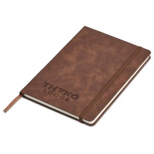 Serendipio Keystone A5 Hard Cover Notebook in Brown
