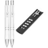 Electra Ball Pen & Pencil Set - Solid White