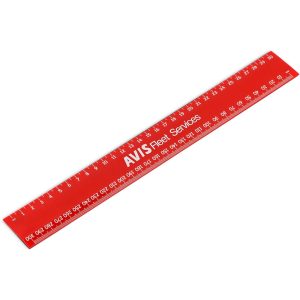 Altitude Frontline 30cm Ruler in Red