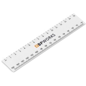 Altitude Scholastic 15cm Ruler in Solid White