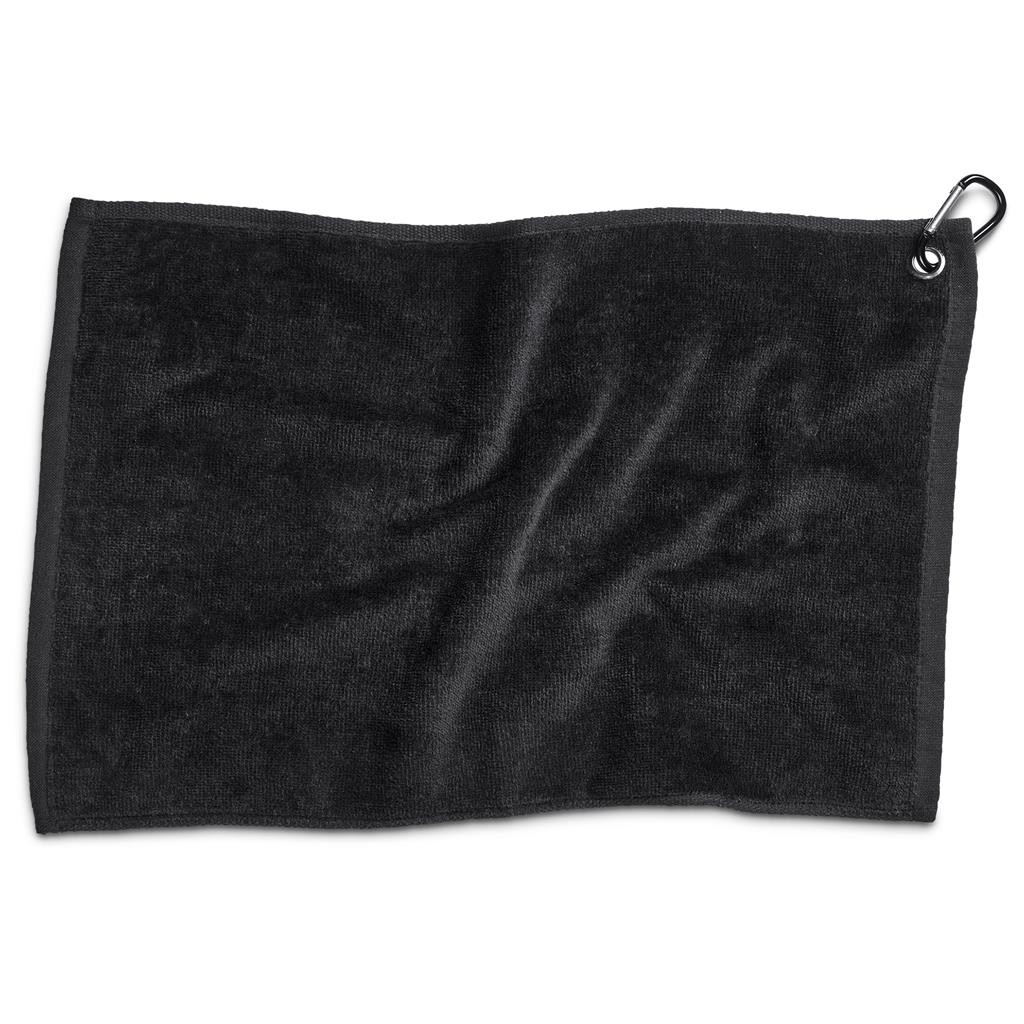 Altitude Fairway Cotton Golf Towel – Black