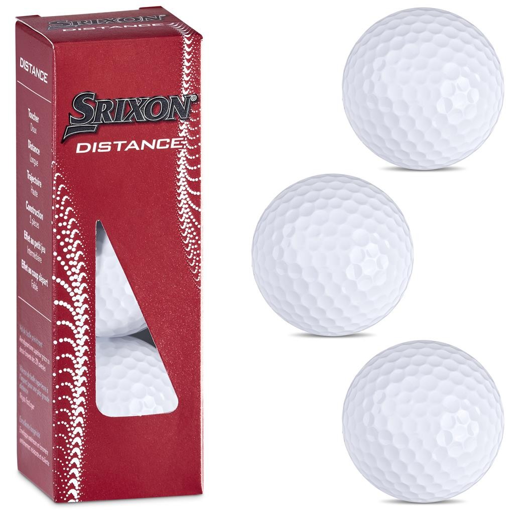 Srixon Distance Golf Balls (Sleeve of 3) – Solid White