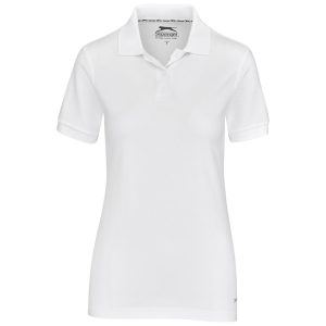 Ladies Crest Golf Shirt in White