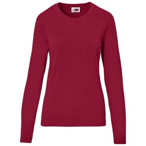 Ladies Long Sleeve Arizona T-Shirt in Red