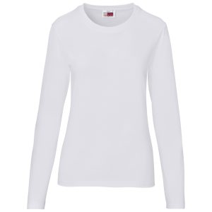 Ladies Long Sleeve Arizona T-Shirt in White