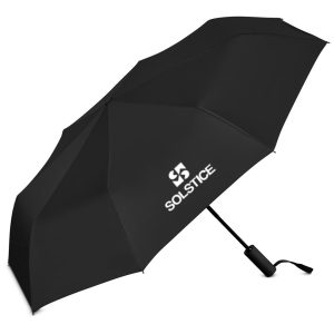 Serendipio Milestone Auto-Open Compact Umbrella in Black