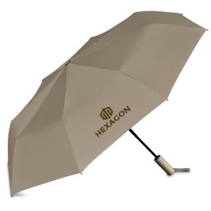 Serendipio Milestone Auto-Open Compact Umbrella in Stone