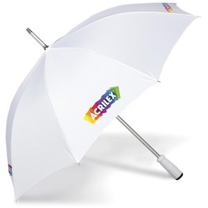 Altitude Cloudburst Auto-Open Umbrella in Solid White
