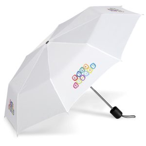 Tropics Compact Umbrella in Solid White