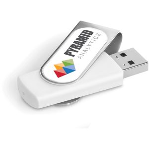 Axis Dome Flash Drive - 32GB in Solid White