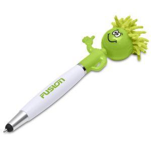 Altitude Moptopper Thumbs-Up Stylus Ball Pen & Screen Cleaner in Lime