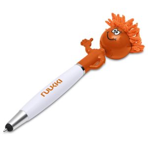Altitude Moptopper Thumbs-Up Stylus Ball Pen & Screen Cleaner in Orange