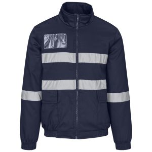 Foundation Hi-Viz Padded Jacket in Navy