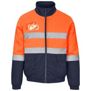 Foundation Hi-Viz Padded Jacket in Orange