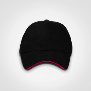 Promo Sandwich Cap in Black Red