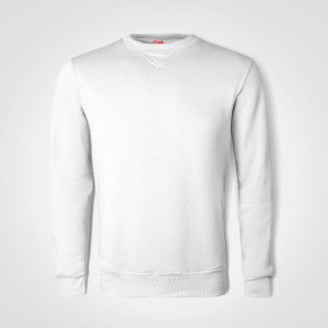 Basic Crew Neck Sweater in White