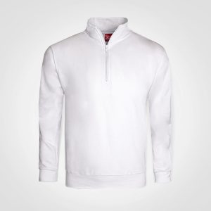 FWRD Quarter Zip Sweater in White