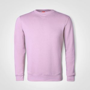 Basic Crew Neck Sweater in Lilac