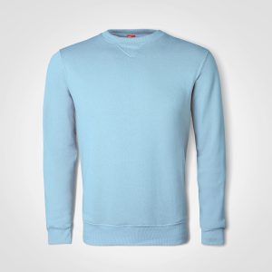 Basic Crew Neck Sweater in Sky Blue