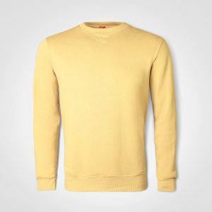 Basic Crew Neck Sweater in Lemon