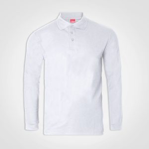 Long Sleeve Golfer in White